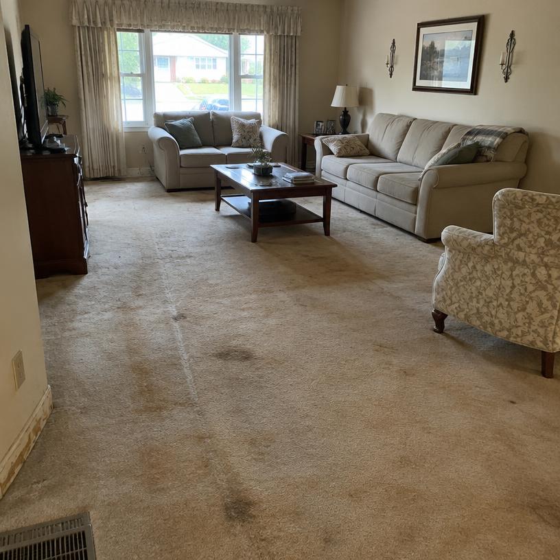 Before — Living room refresh — Cherry Hill