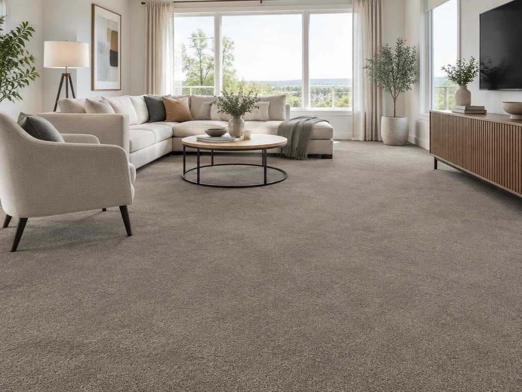 Harvest carpet in a styled room (illustrative room scene)
