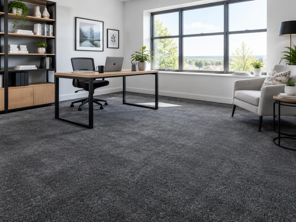 Faculty carpet in a styled room (illustrative room scene)